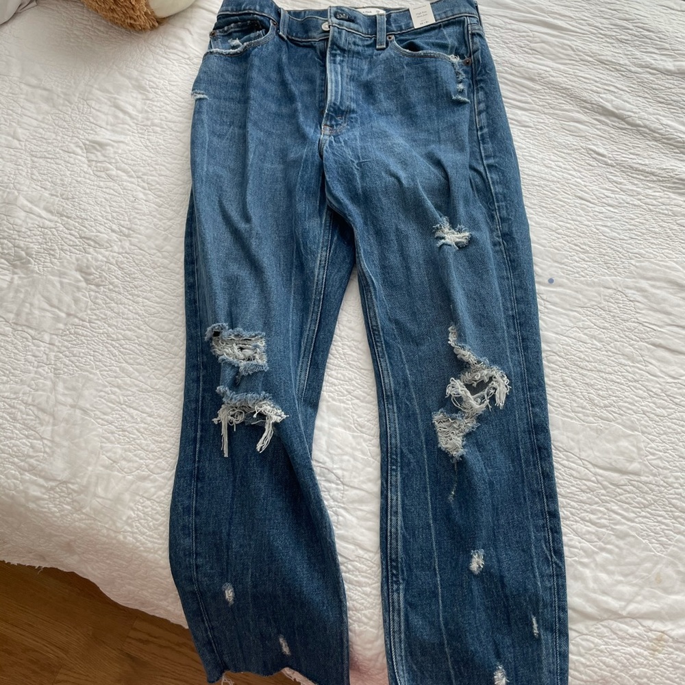 Abercrombie mom jean short